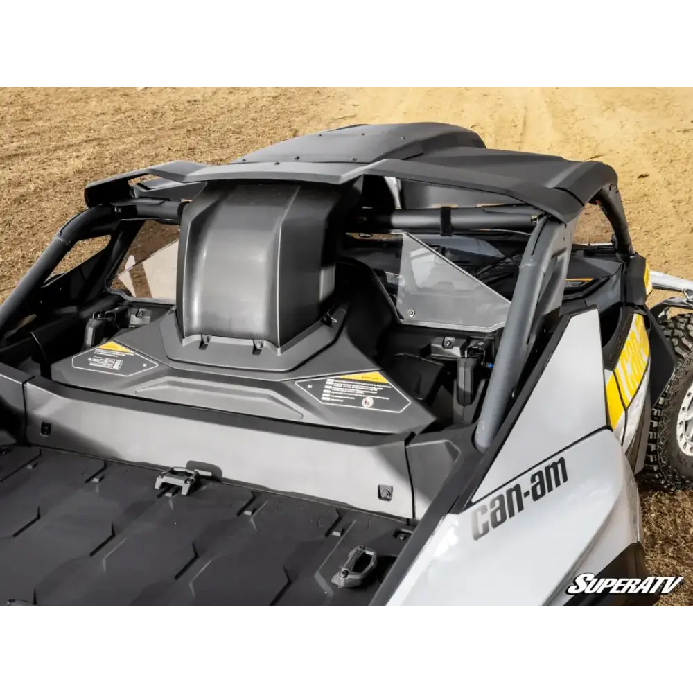 CANAM MAVERICK R UTV REAR WINDSCREEN POLYCARBONATE SuperAtv - Utv sxs windscreens