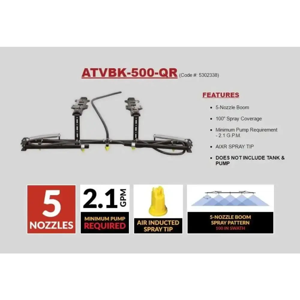 Fimco Sprayer Boom Kit – ATV BK500 – QR (ATVBK500)Vehicle Parts & Accessories:ATV, Side - by - Side & UTV Parts & Accessories:Body & Frame:Body Parts, Doors & Fenders:FendersMud Hawgz Uk