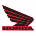 Honda ’Wing’ Right Hand Tank Sticker 107mm - Atv Stickers