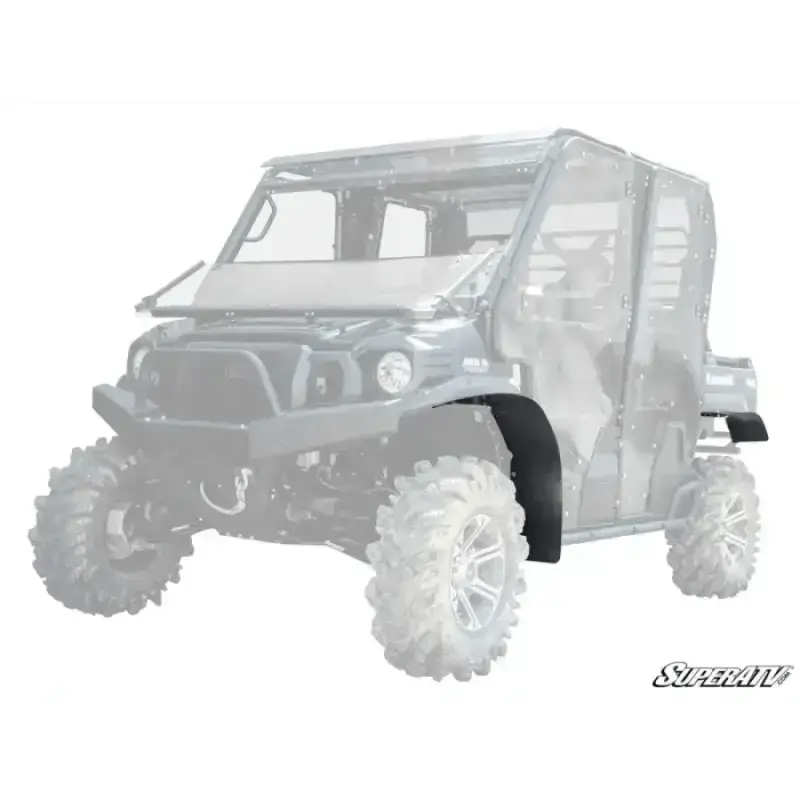 SuperATV KAWASAKI MULE LOW PROFILE WHEEL ARCH FENDER FLARES MUD GUARDS FF-K-MULE-FXT
