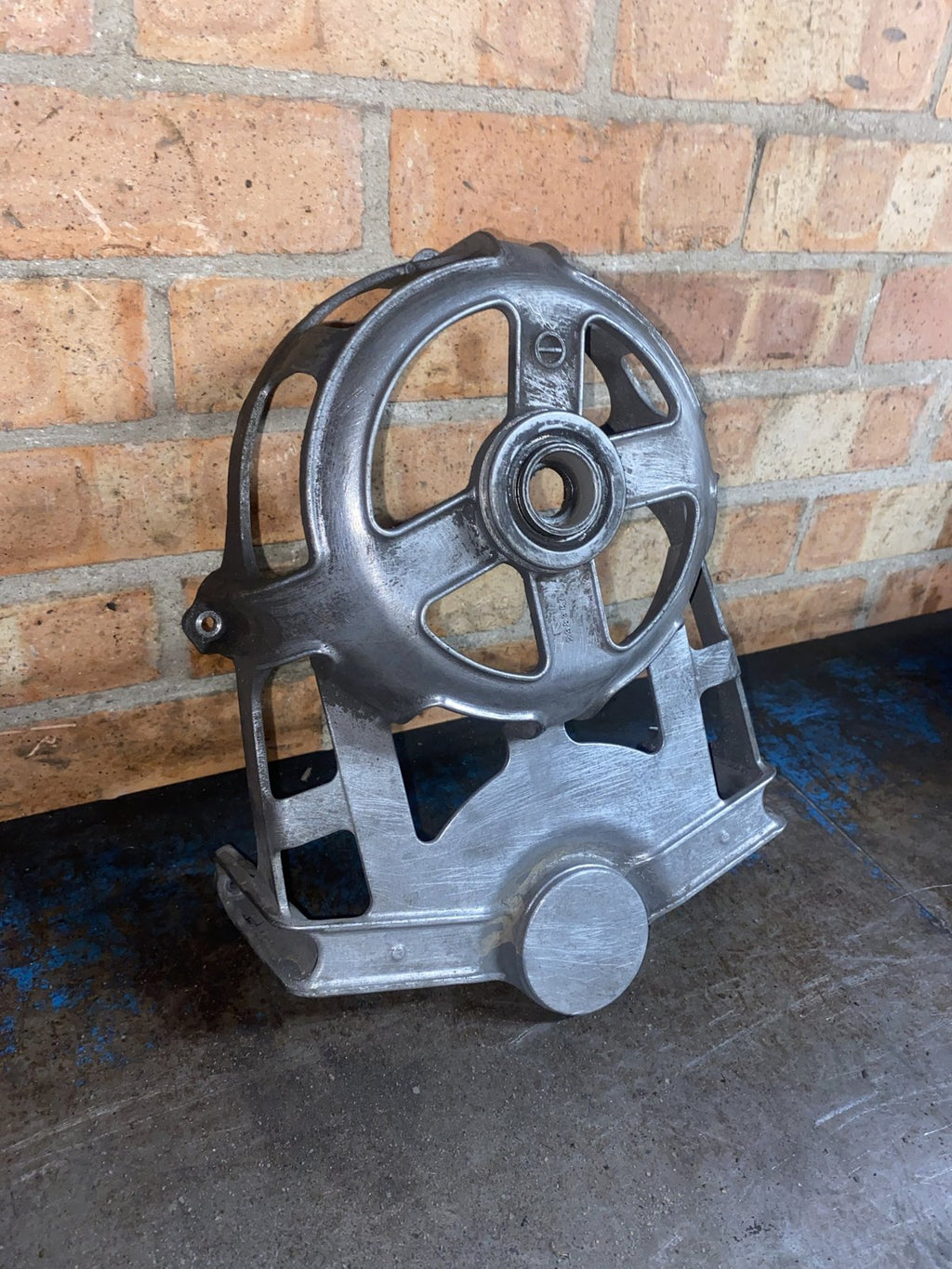 Used Suzuki KingQuad 500 primary clutch basket cover - side angle