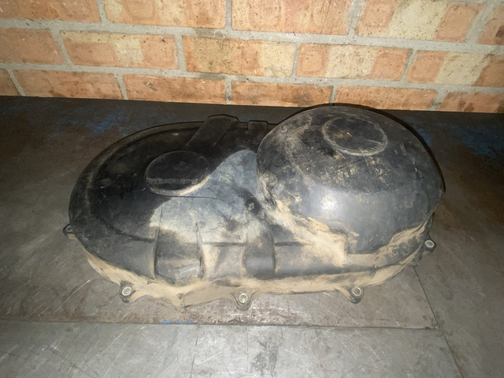 Used Suzuki KingQuad 500 CVT outer clutch cover - angled