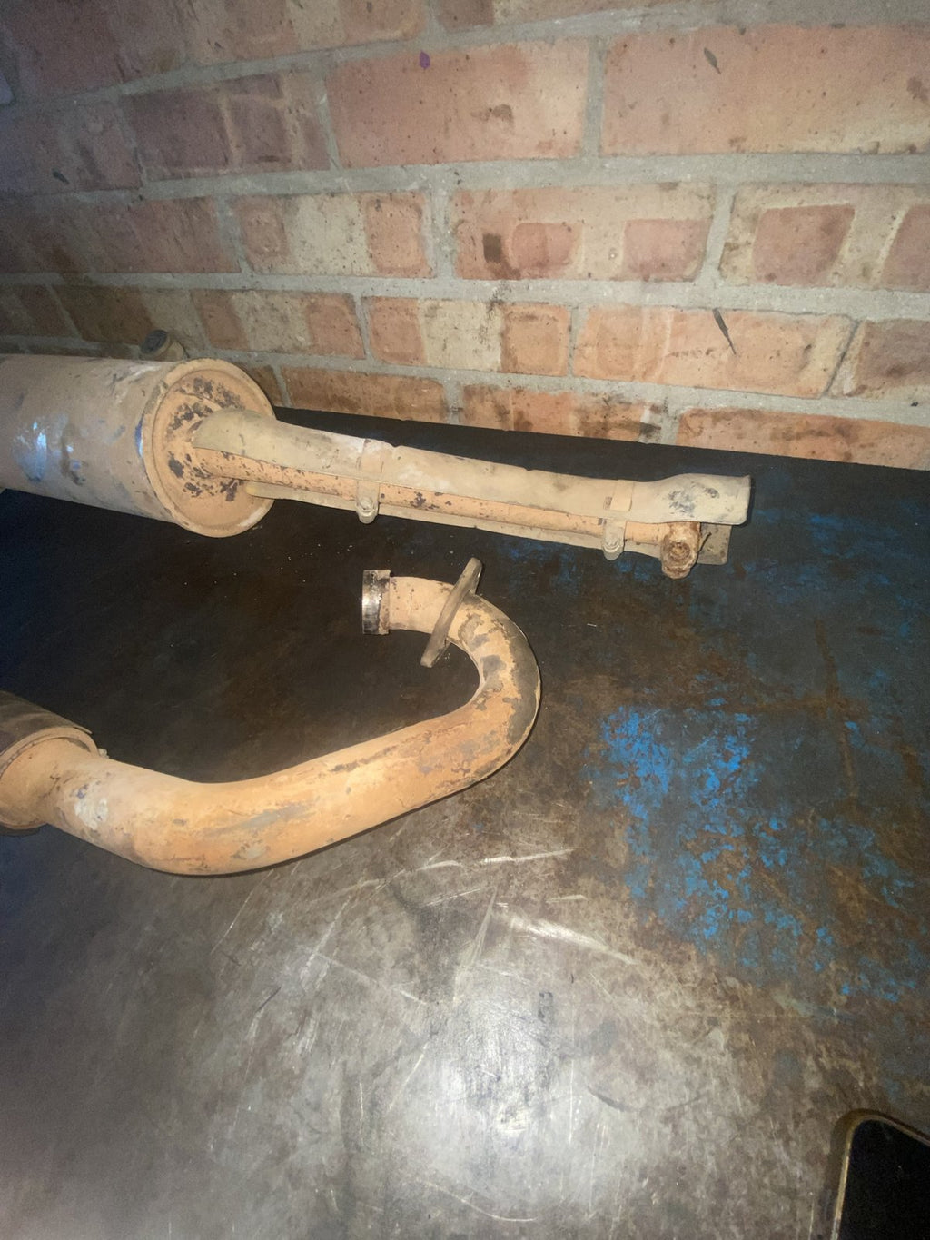 Used Suzuki KingQuad 500 exhaust mid pipe and header