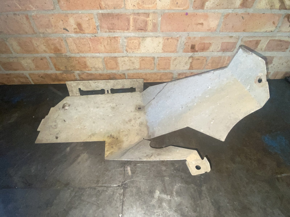 Used Suzuki KingQuad 500 exhaust heat shield - side view