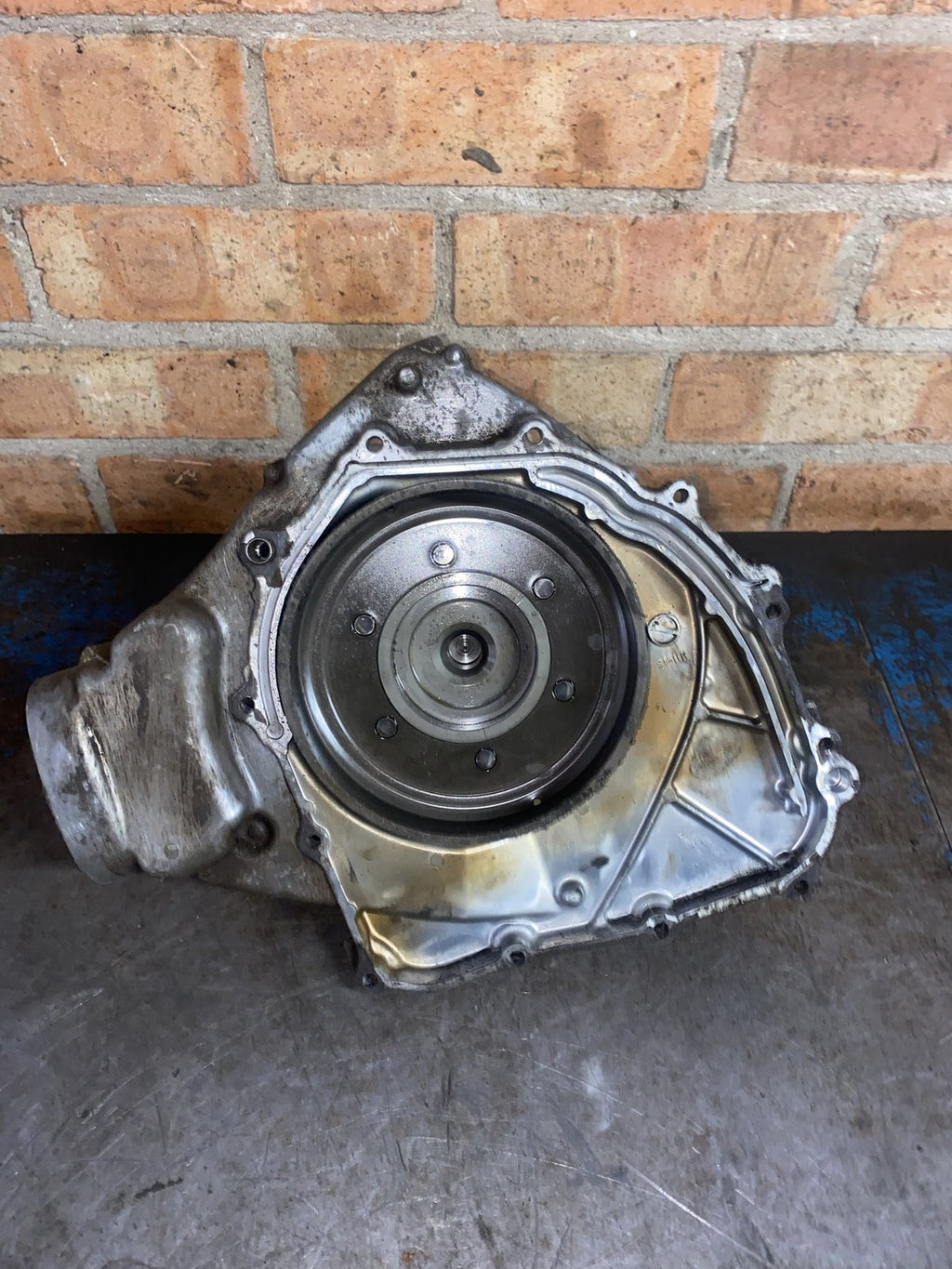 Used Suzuki KingQuad 500 wet clutch side cover - inside view