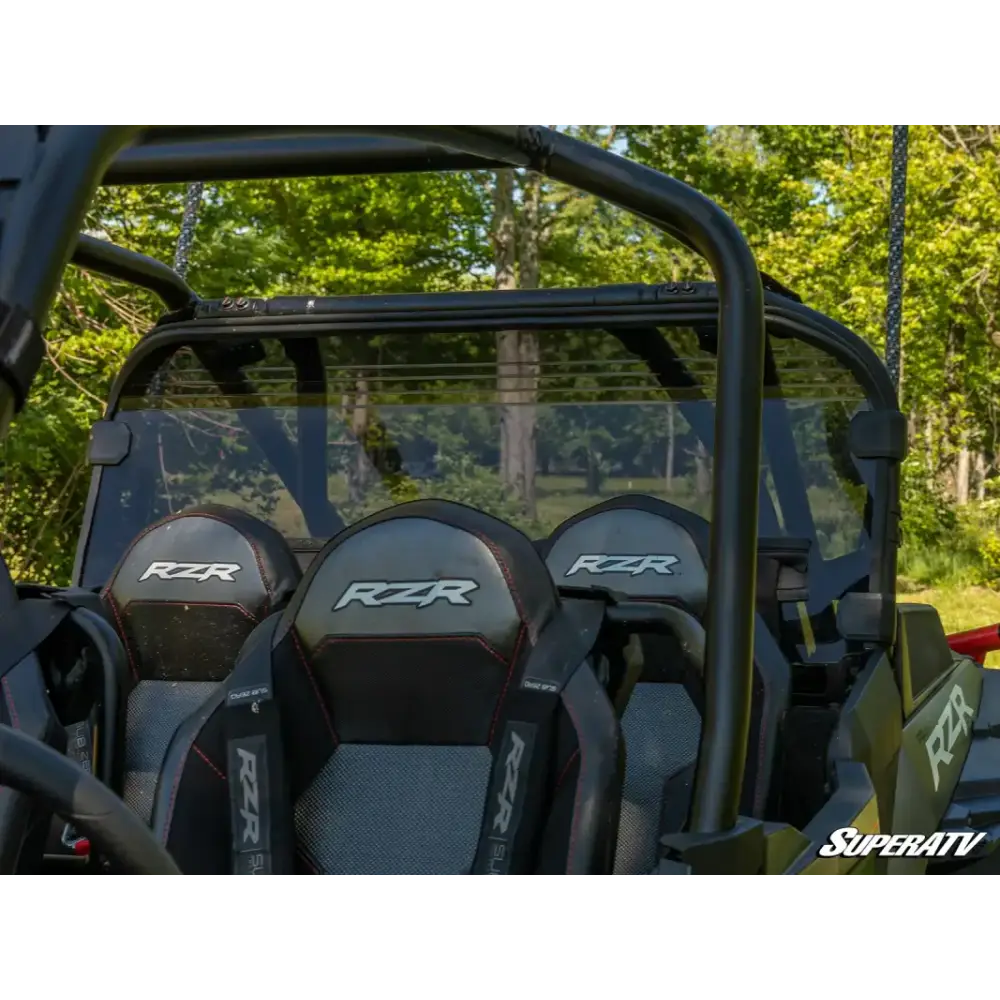 POLARIS RZR XP TURBO S UTV REAR WINDSHIELD POLYCARBONATE SuperAtv - Utv sxs windscreens