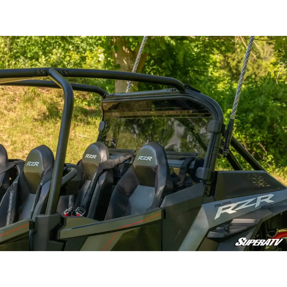 POLARIS RZR XP TURBO S UTV REAR WINDSHIELD POLYCARBONATE SuperAtv - Utv sxs windscreens