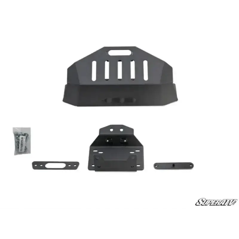 POLARIS RZR XP TURBO WINCH MOUNT PLATE, SUPERATV
