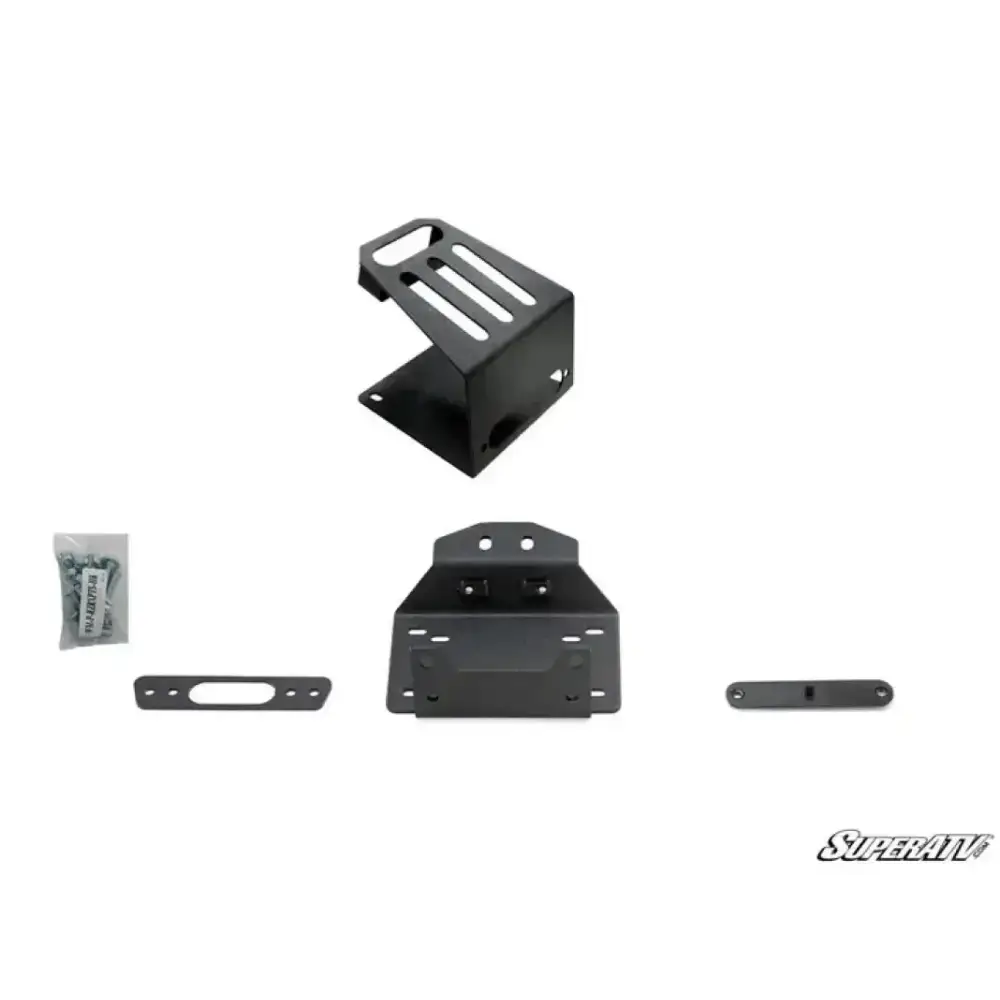 POLARIS RZR XP TURBO WINCH MOUNT PLATE, SUPERATV
