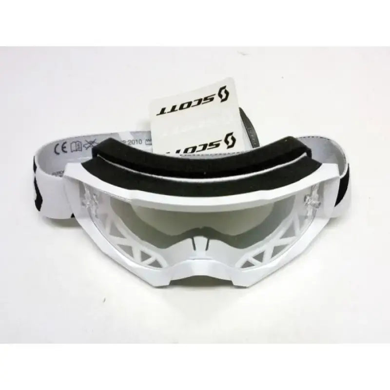 SCOTT HUSTLE GOGGLES CLEAR LENS WHITE SC084110 - Goggles