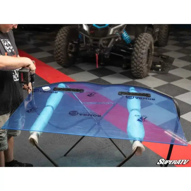 WINDSCREEN POLYCARBONATE POLARIS PRO XP CUSTOM CAGE UTV SuperAtv - Utv sxs windscreens